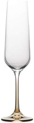 Mikasa Gianna Ombre Amber Champagne Flute, 6-3/4 ounce, Clear | Amazon (US)
