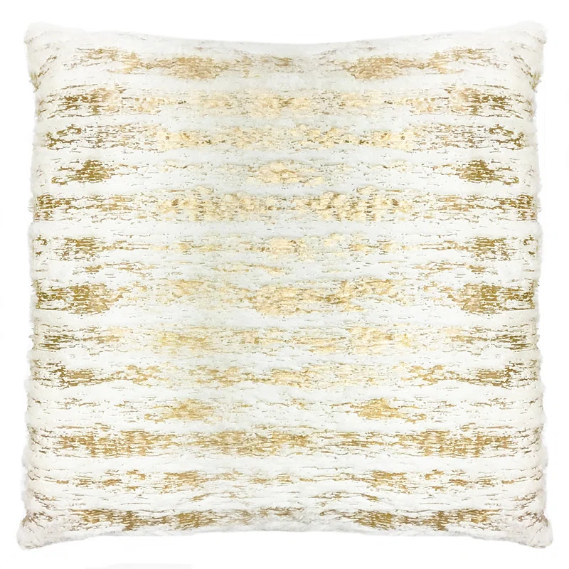 Mercer41 Robertson Faux Fur Stripe Throw Pillow | Wayfair | Wayfair North America