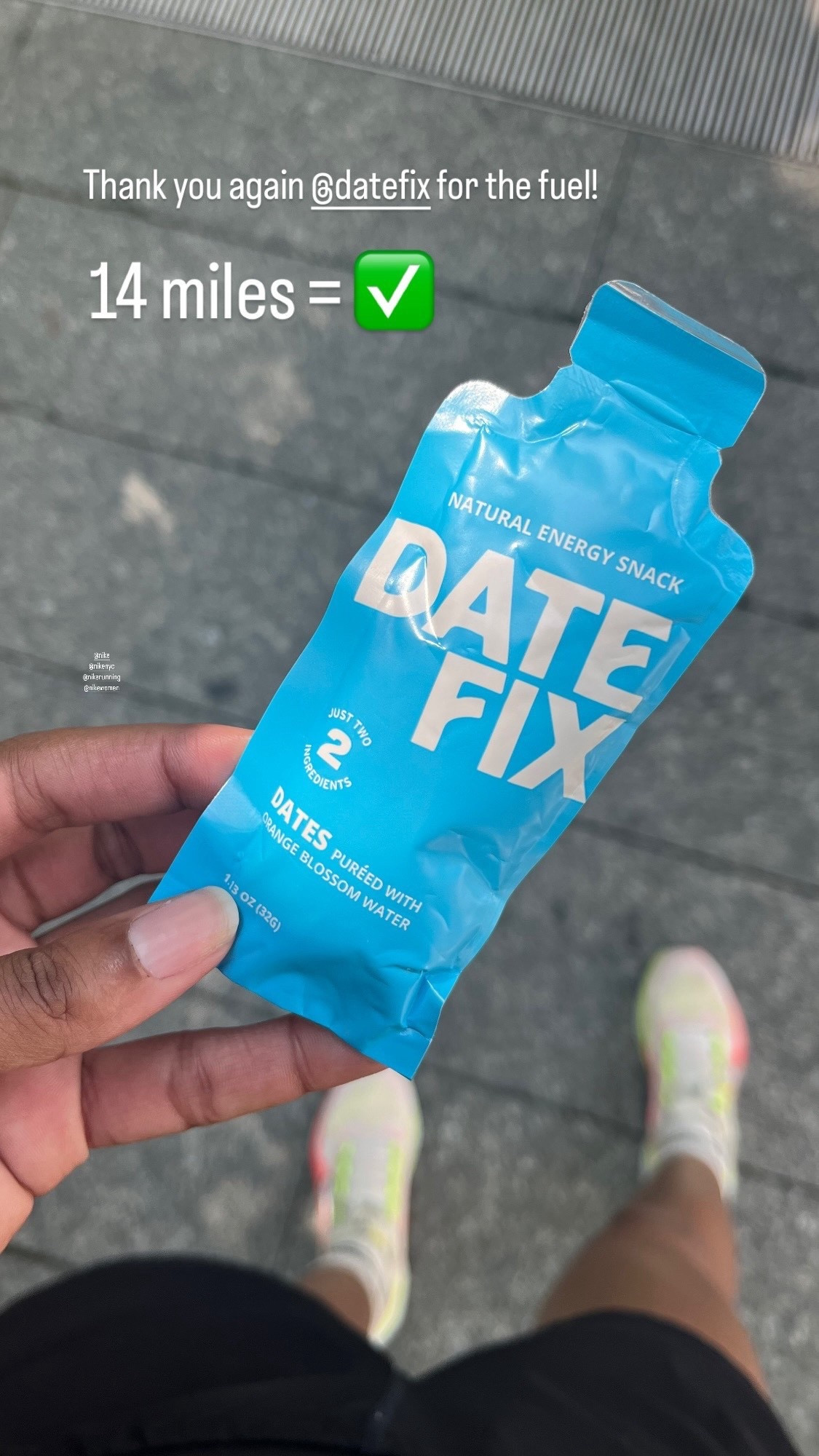Calling all RUNNERS with sensitive stomachs or an aversion to gels. This one’s for you!

Datefix has been my energy fuel for my long runs. There’s only two ingredients: Dates and Orange Blossom Water.

They have different flavors like: Ginger, Turmeric, and Cinnamon. Honestly, they all taste the same to me 😂 but I’d recommend trying  the variety pack.

Run gels make me nauseous, but this is REAL carbs and so much easier on my stomach.

Highly recommend checking them out! 🤗

(P.S. they’ve updated their packaging.)

#LTKActive #LTKselfcare #LTKfitnessgoals