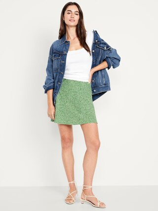 High-Waisted Crepe Mini Skirt | Old Navy | Old Navy (US)