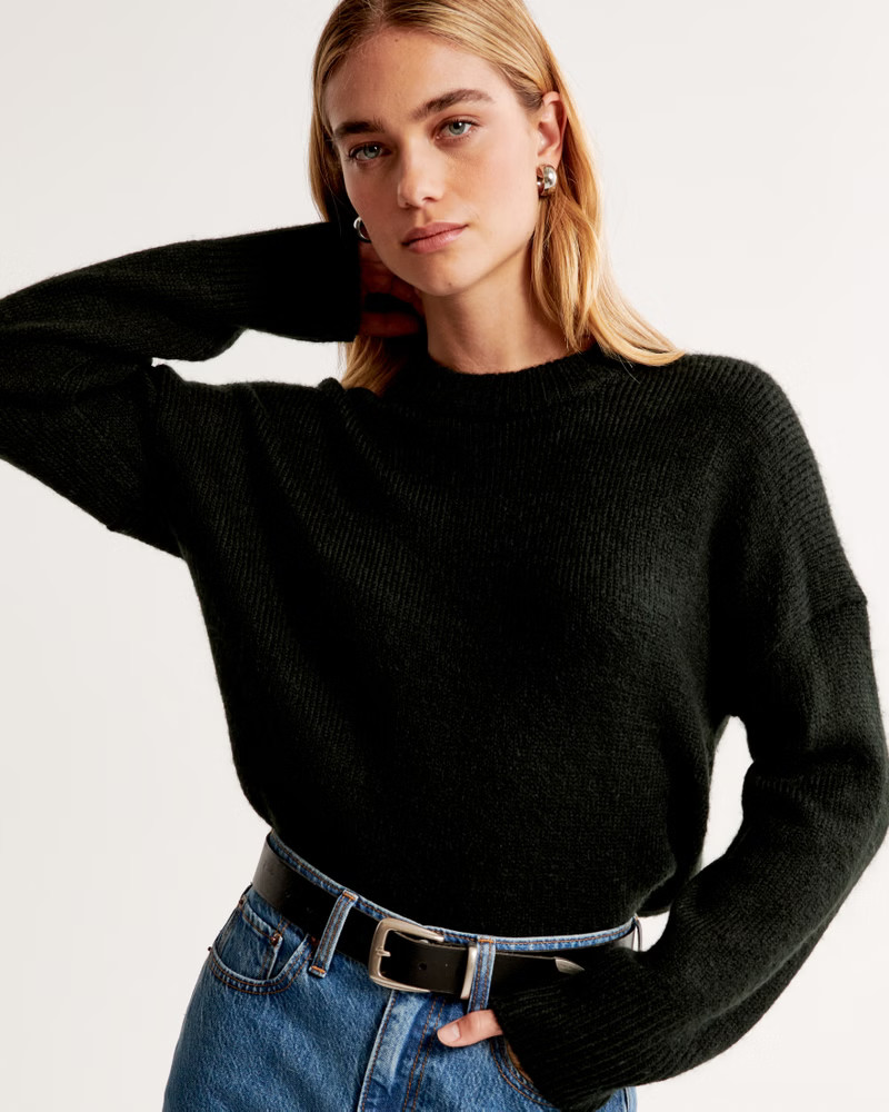 Wedge Crew Sweater | Abercrombie & Fitch (US)