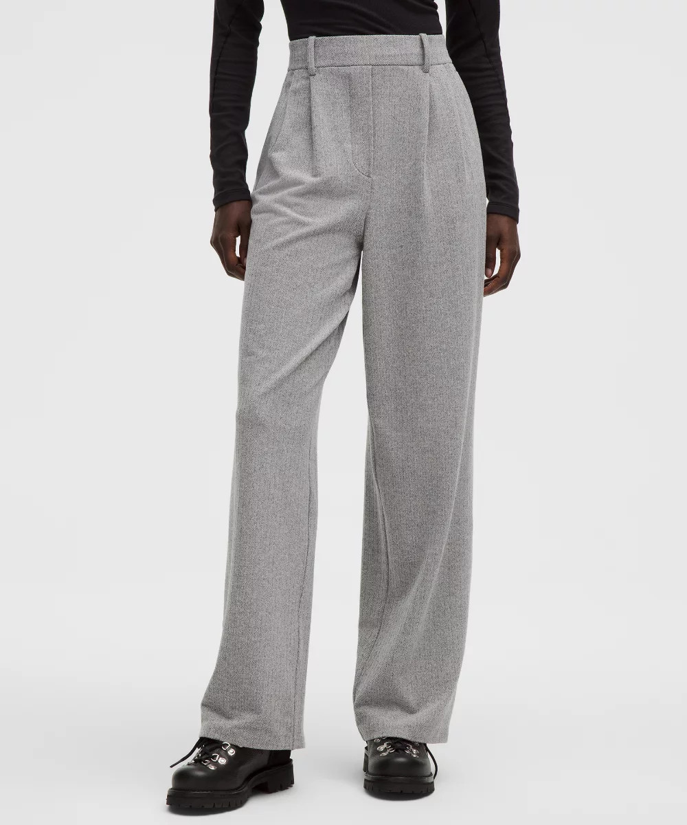 Daydrift High-Rise Wide-Leg Trouser Regular   Herringbone | lululemon (AU)