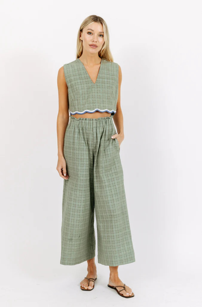 bondi top in willow boxweave - MIRTH | MIRTH