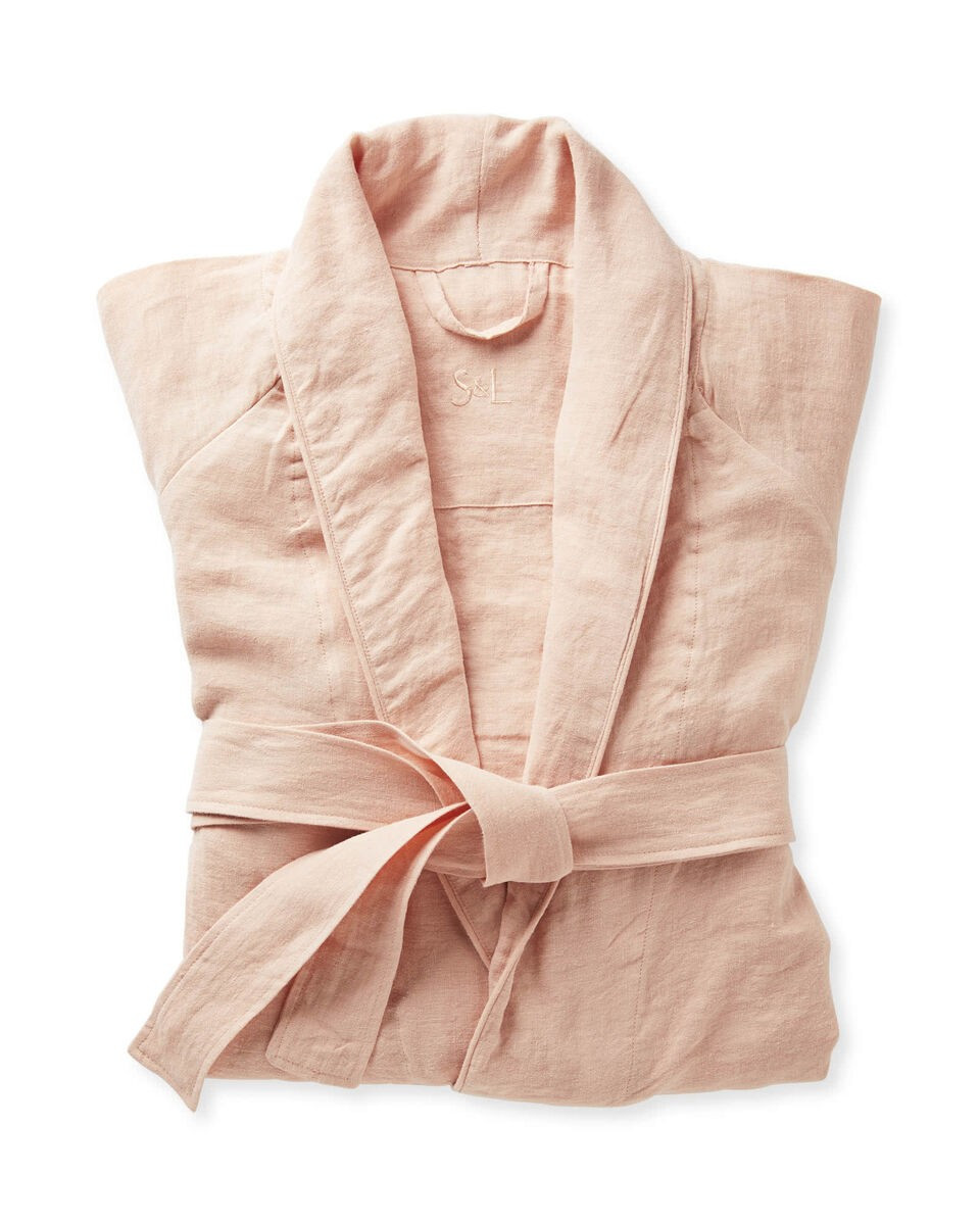 Positano Linen Robe | Serena and Lily