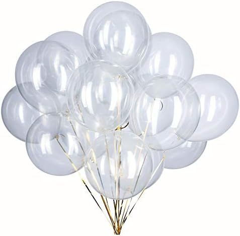 Aimto Clear Balloons Transparent Party Balloons,12 Inch–Pack of 100 | Amazon (US)