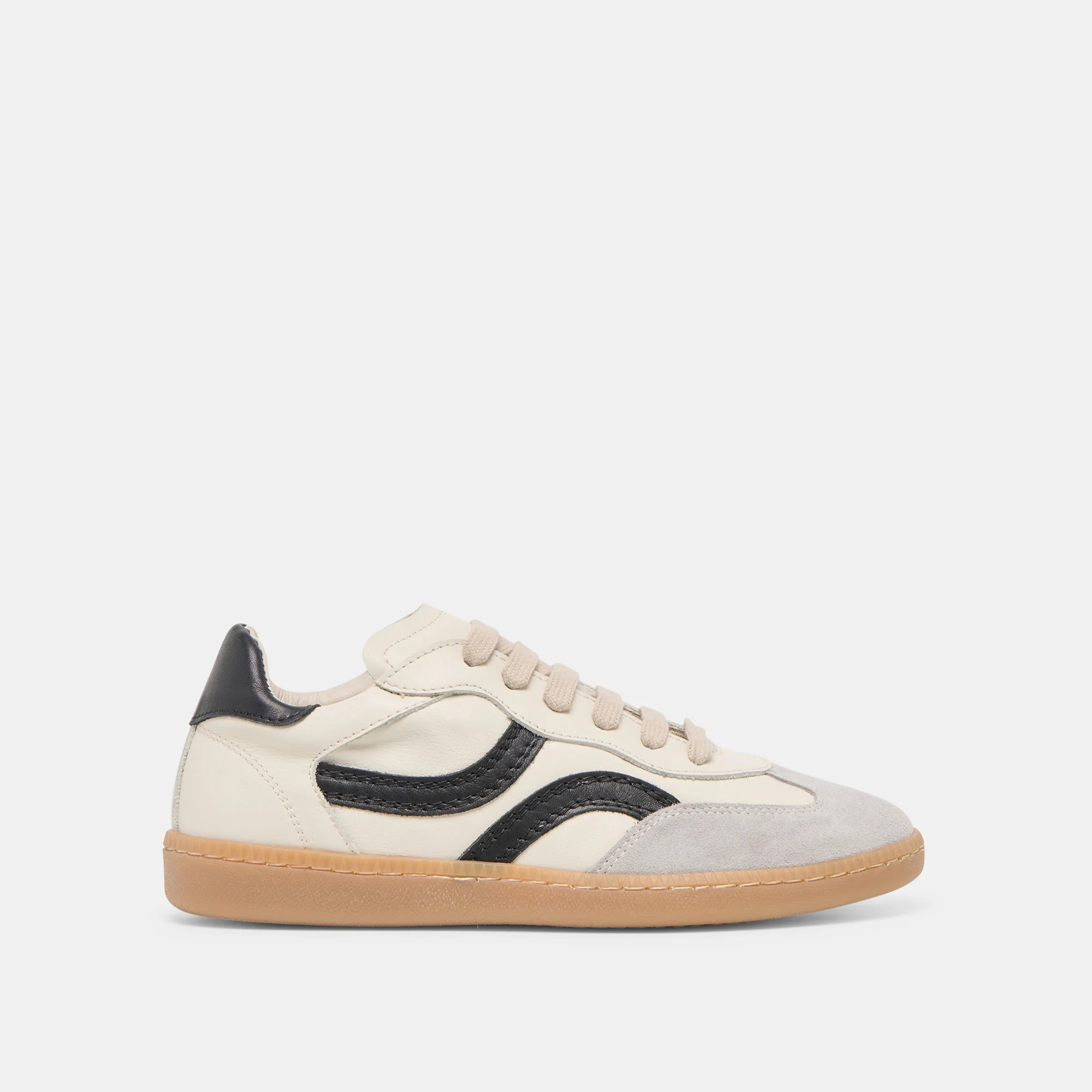 Rebel White Black Leather Sneakers | Dolce Vita | DolceVita.com