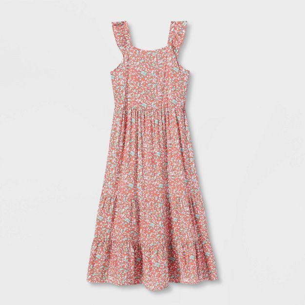 Girls' Tiered Woven Maxi Dress - art class™ | Target