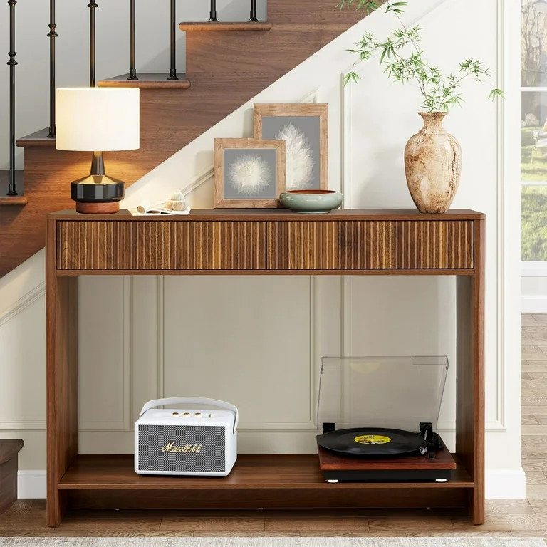 Wirrytor Console Table with Storage, Modern Sofa Table for Living Room, Narrow Sofa Table with Wo... | Walmart (US)
