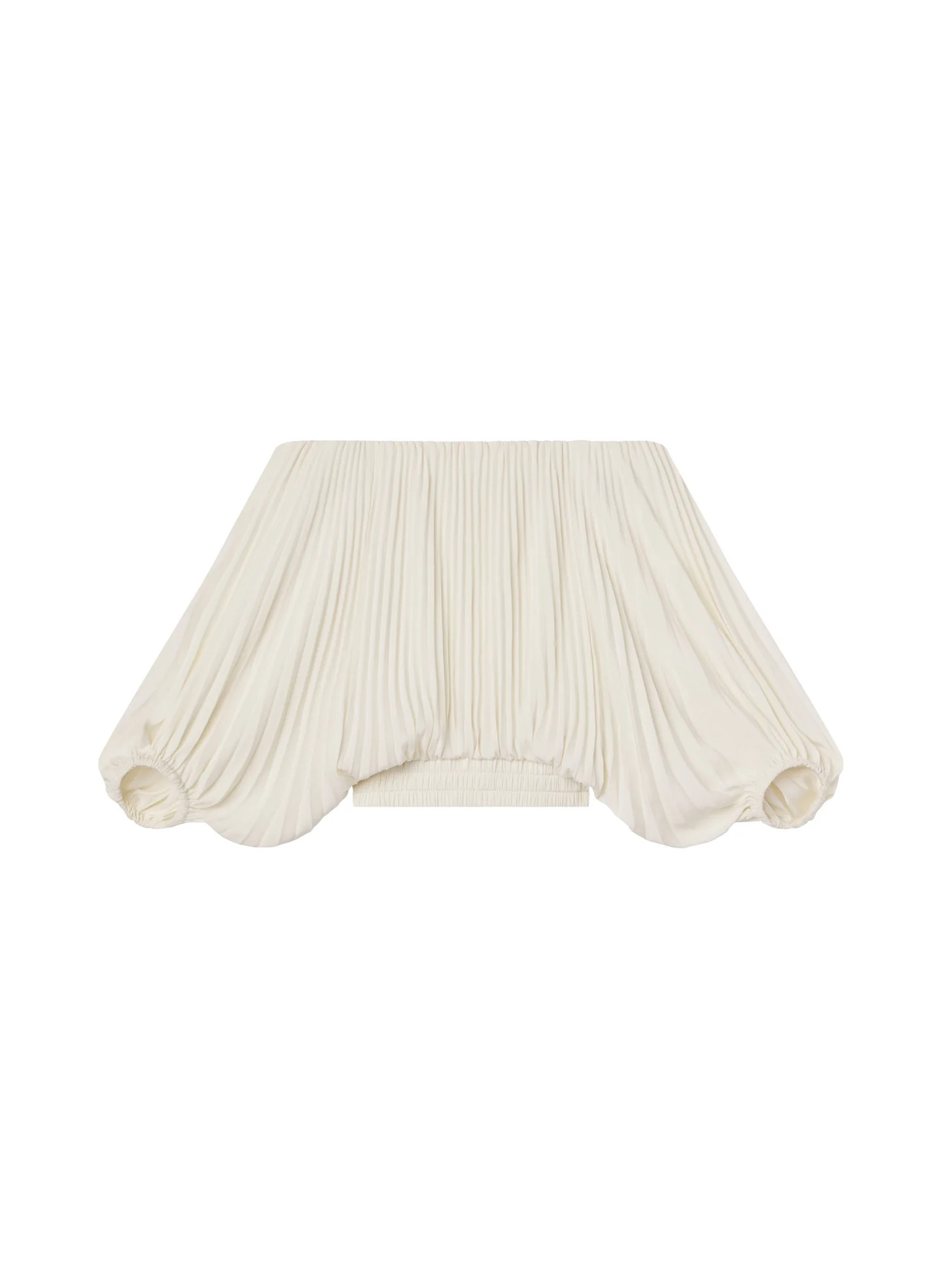 Sienna Satin Pleated Off Shoulder Top | A.L.C