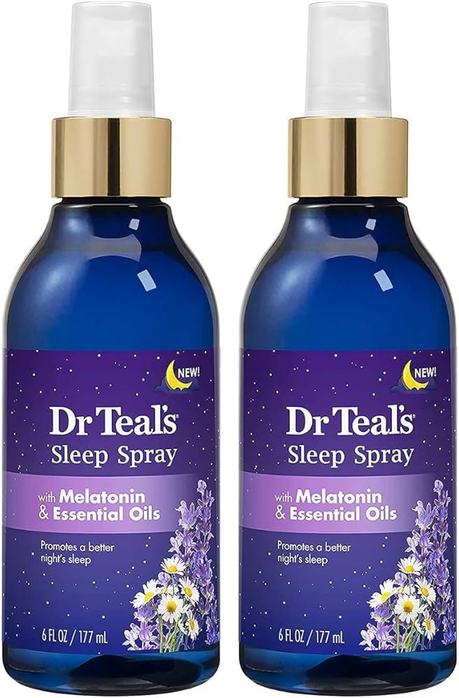 Dr. Teal's Sleep Spray with Melatonin & Essential Oils Gift Set (2 Pack, 6 fl oz ea.) - Nighttime... | Amazon (US)