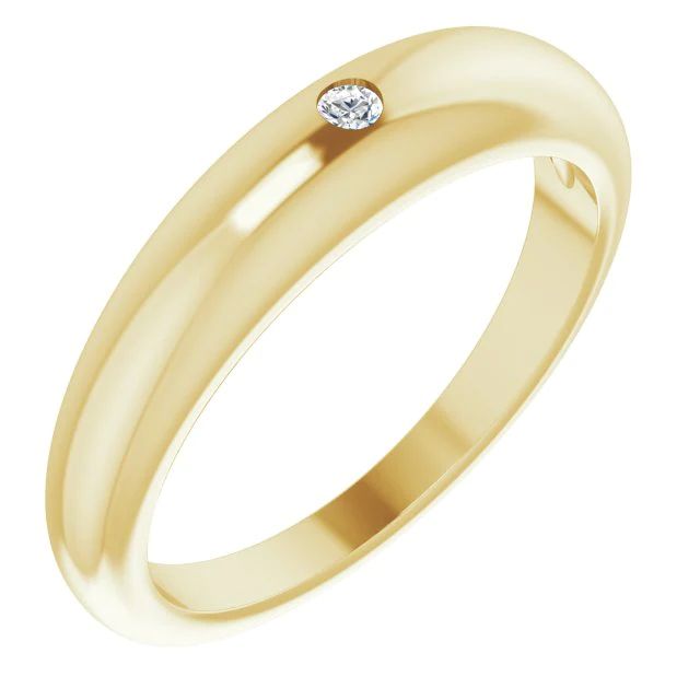 Diamond Petite Dome Ring | Smith and Mara, LLC