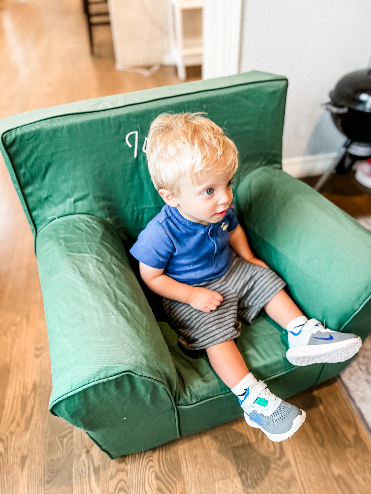 Child's monogrammed hot sale chair