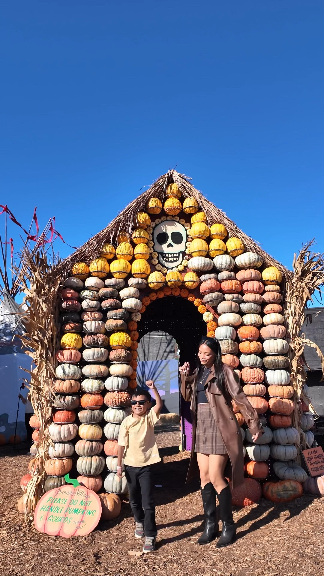 Pumpkin patch mom & son outfits | Auggie’s shirt is from Zara (6), jeans (5T), sneakers (12). I wore a seamless top (M), skirt (8), blazer (M), and knee high boots (7) 👢 

#LTKStyleTip #LTKHalloween #LTKKids