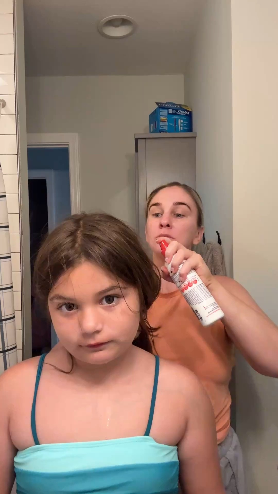 Our morning kids hair detangling routine. Anti lice spray all over, coconut oil on the ends, wet brush & a comb for any knots & making the part.

#LTKdayinmylife #LTKmorningroutine #LTKKids