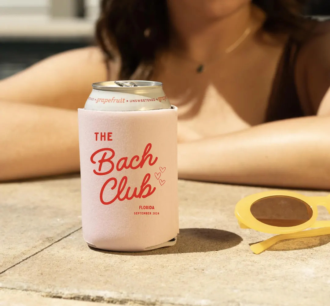 Club Bachelorette Custom Bachelorette Can Coolers Hand Drawn Cooler Bachelorette Drink Holder Clu... | Etsy (US)