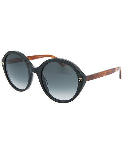 Women's Gucci Oval Black Ladies Sunglasses - GG0023S-003 mm Sunglasses | Gilt