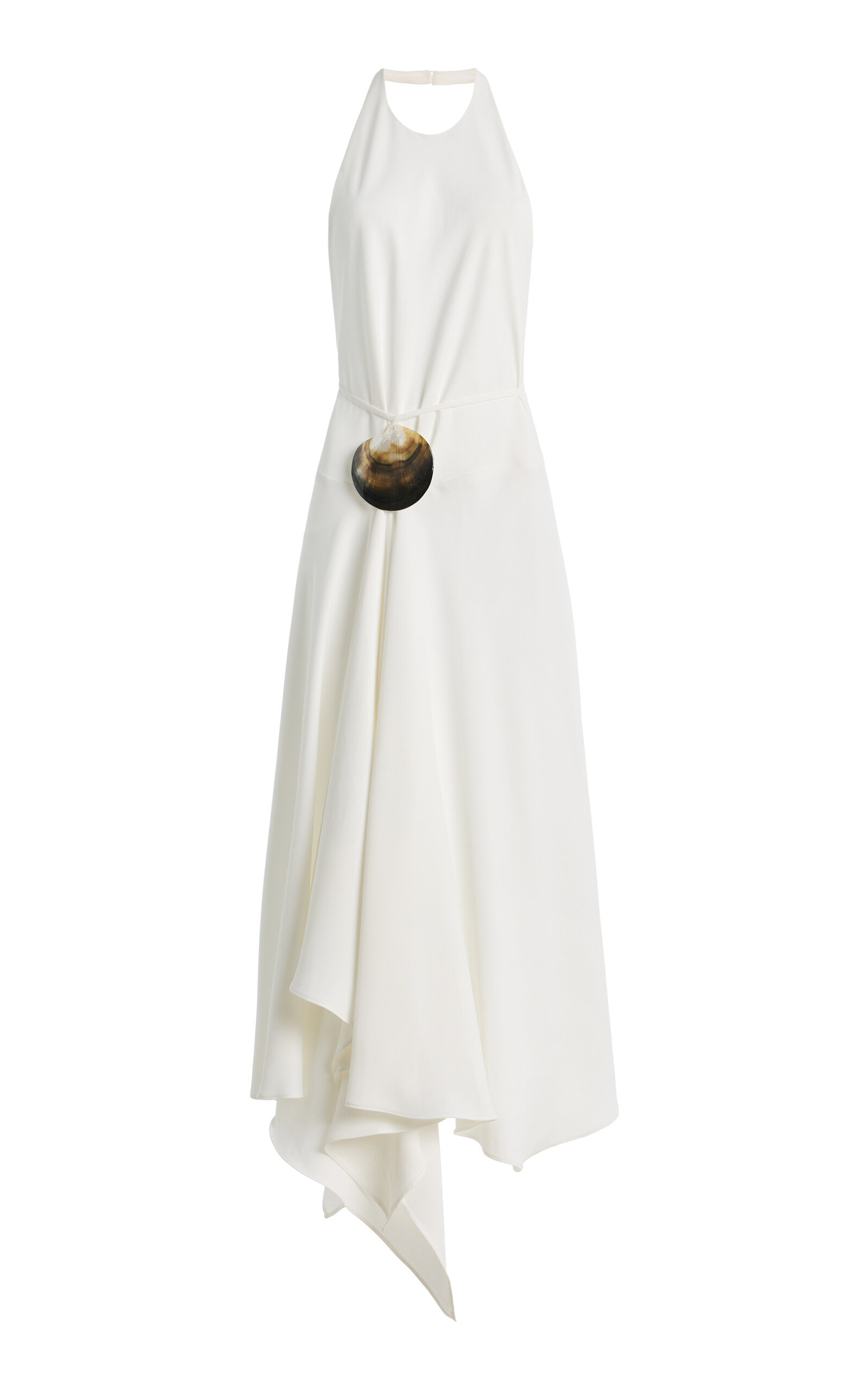Exclusive Crepe Asymmetric Midi Halter Dress | Moda Operandi (Global)