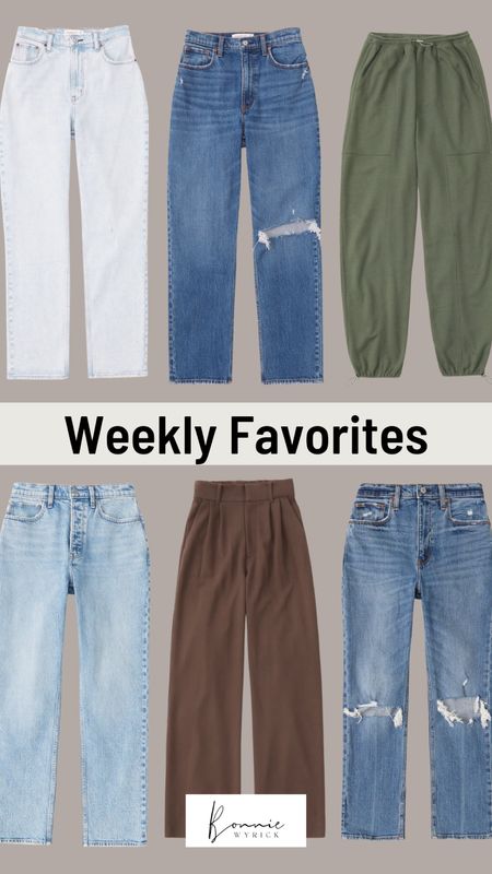 These were your favorite bottoms from last week!! 😍 So many great options and all on sale currently at A&F! Best Sellers | Denim | Curvy Jeans | Midsize Bottoms | Favorite Denim | Utility Pants | Trousers | Sale

#LTKFind #LTKcurves #LTKsalealert