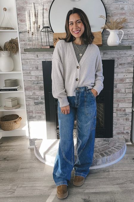 Sharing 30 days of mom outfit ideas you’ll actually want to wear! You definitely don’t have to be a mom to wear them! Just love an elevated casual look.🩶 Another oversized cozy sweater for the win. 

The perfect mom outfit, mom outfit idea, casual outfit idea, baggy jeans outfit, style over 30, oversized sweater, layered outfit

#momoutfit #momoutfits #dailyoutfits #dailyoutfitinspo #whattoweartoday #casualoutfitsdaily #momstyleinspo #freepeoplestyle 

#LTKfindsunder50 #LTKstyletip #LTKfindsunder100