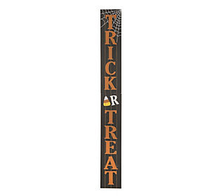 Glitzhome Indoor Outdoor Hanging Standing TrickOr Treat Sign | QVC