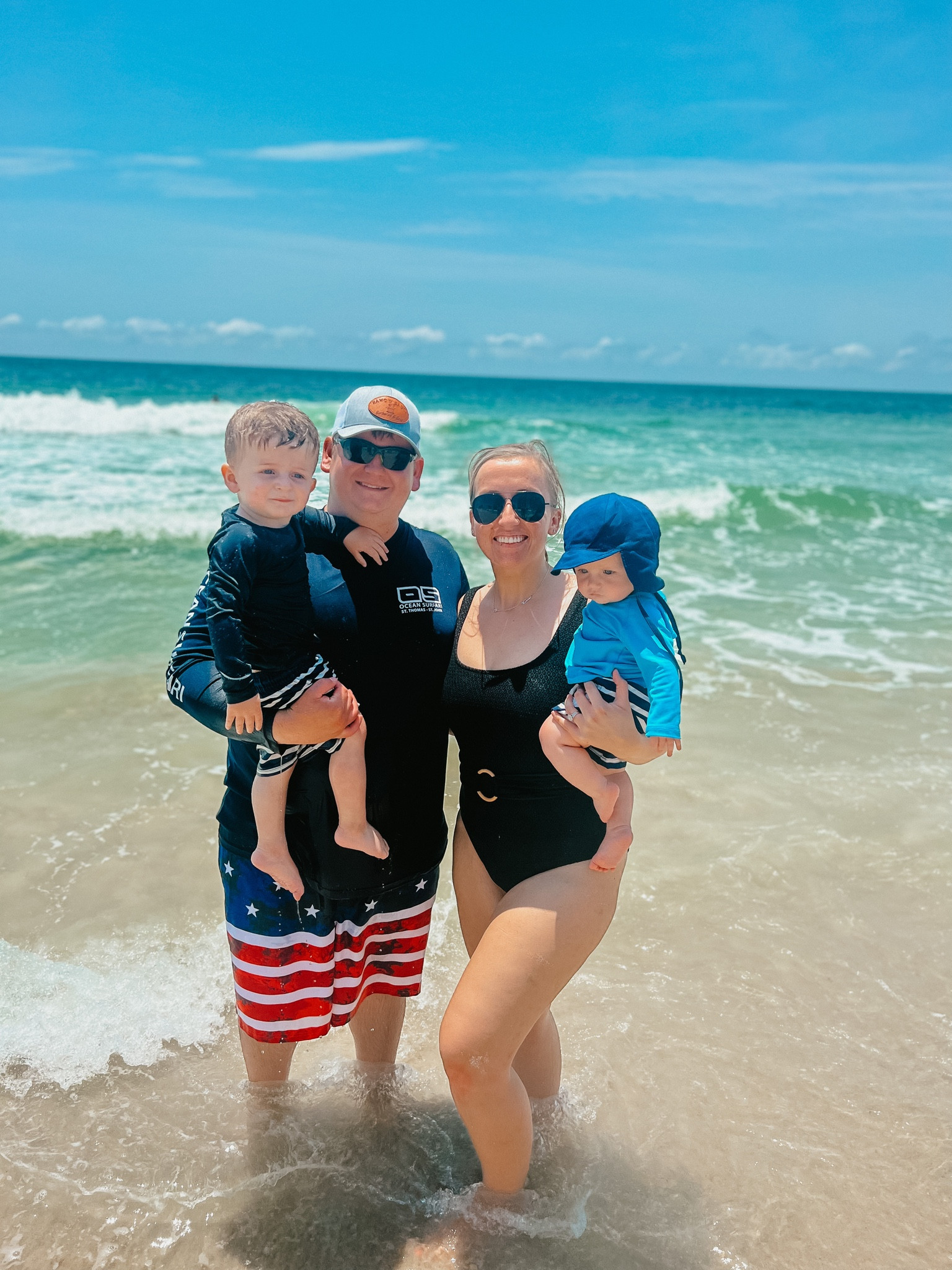 Old Navy one piece swim that is super flattering and holds you in/ Carters swim for the boys

#LTKswim #LTKunder100 #LTKkids