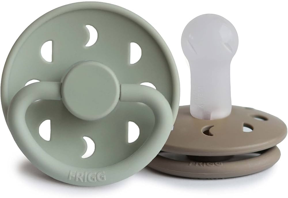 Frigg Moon SilkySoft Silicone Baby Pacifier | Made in Denmark | BPA-Free (Sage/Portobello, 6-18 M... | Amazon (US)