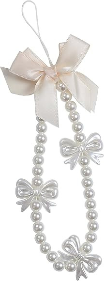 Phone Charms Strap,Pink Cute Phone Charms Aesthetic Love Phone Chain Girl Beaded Phone Strap Pear... | Amazon (US)