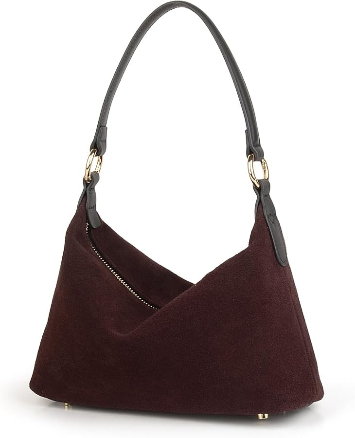 DONNAIN Slouchy Suede Crescent Hobo Bag for Women | Amazon (US)