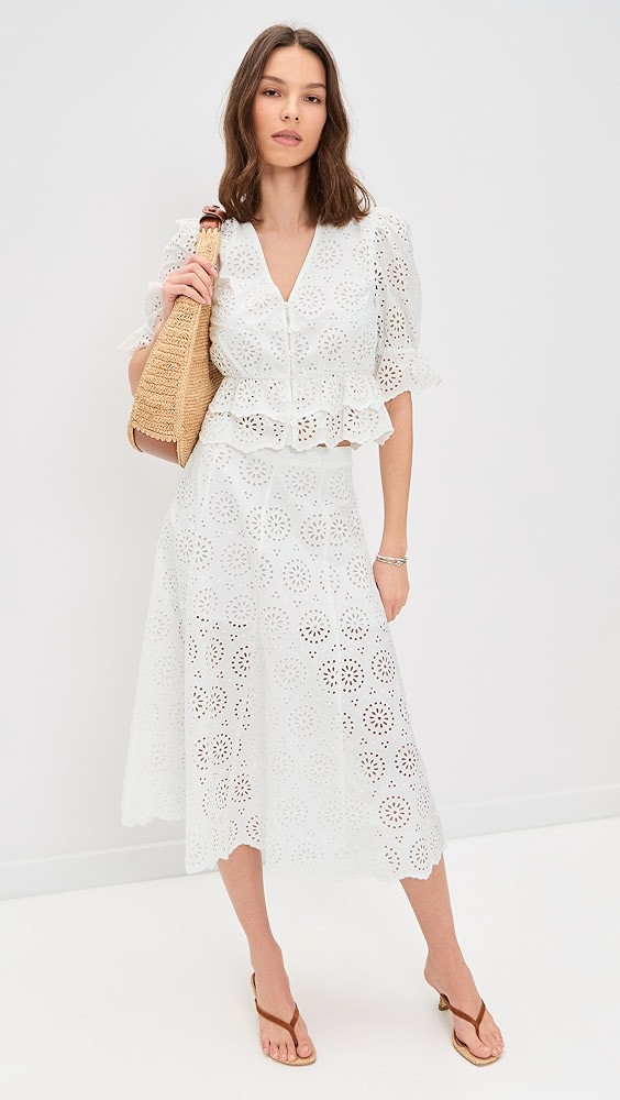 The Solstice Eyelet Skirt | Shopbop