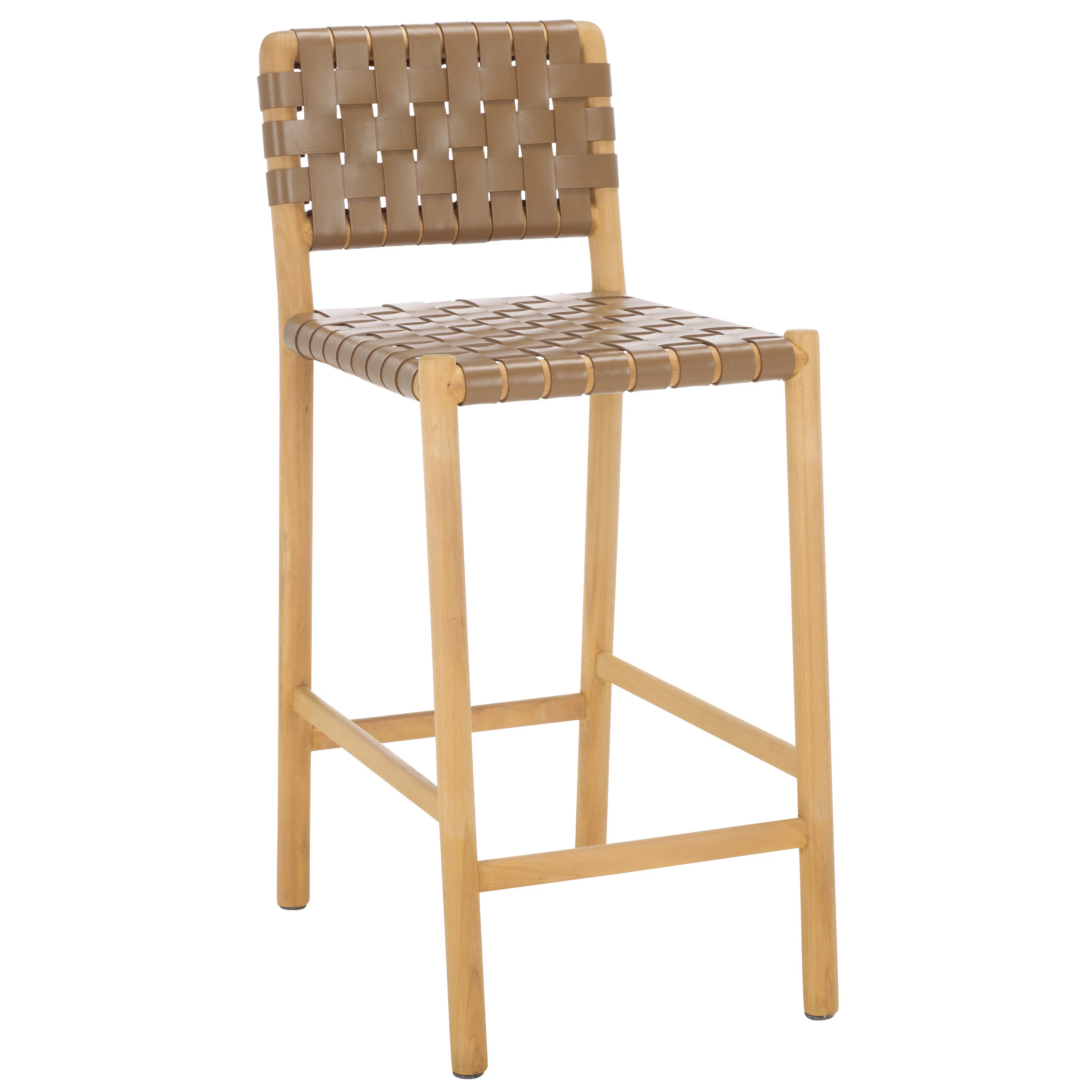 Jeremiah Woven Leather Counter Stool | Wayfair North America
