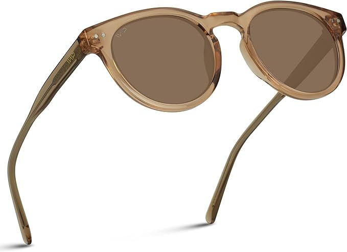 WearMe Pro Polarized Classic Round Retro Women's Sunglasses | Amazon (US)