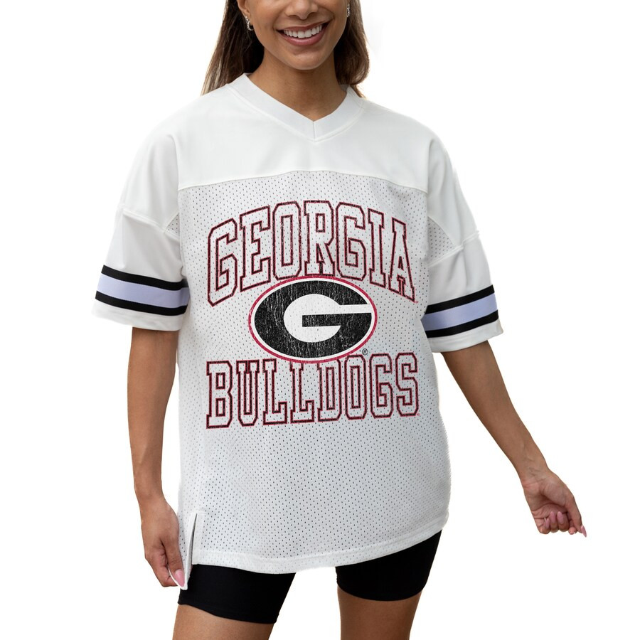 Georgia Bulldogs Gameday Couture Women's Iconic Oversized Fashion Jersey - White | Fanatics