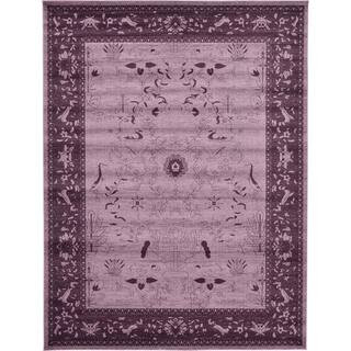 Unique Loom La Jolla Floral Violet 10' 0 x 13' 0 Area Rug 3120542 - The Home Depot | The Home Depot