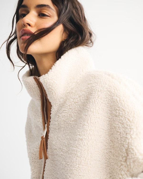 Sherpa Full-Zip Jacket | Abercrombie & Fitch (US)