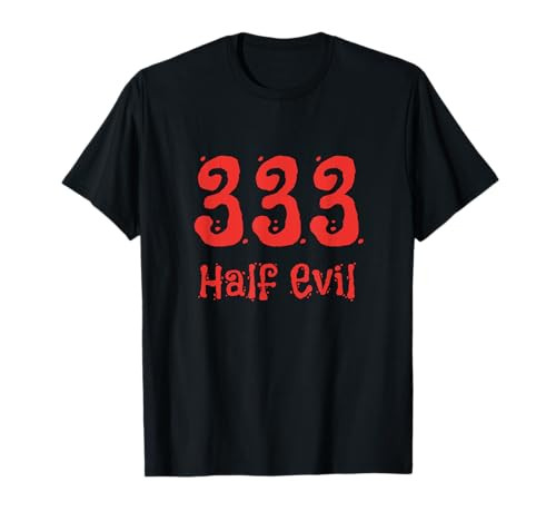 Half Evil Funny Demons Devil Halloween Costume T Shirt T-Shirt | Amazon (US)