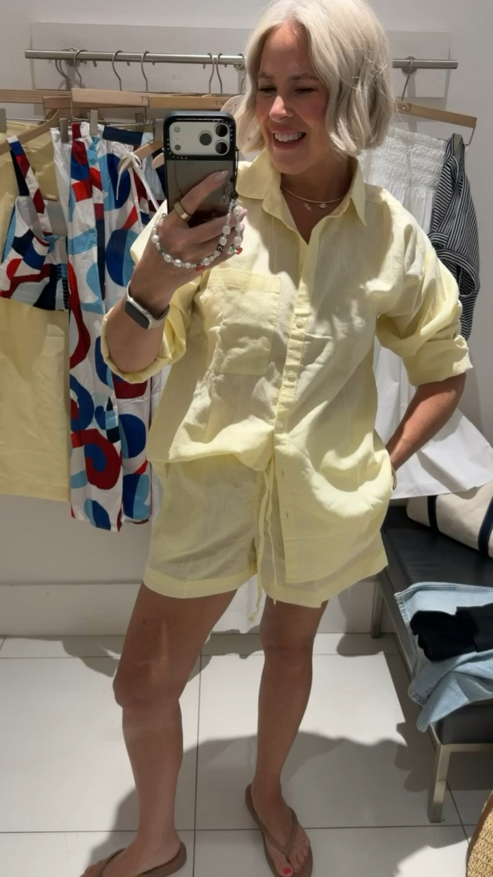 perfect beach day outfit! on sale now at loft! wearing size medium too & small short!

#LTKootd #LTKSeasonal #LTKSaleAlert