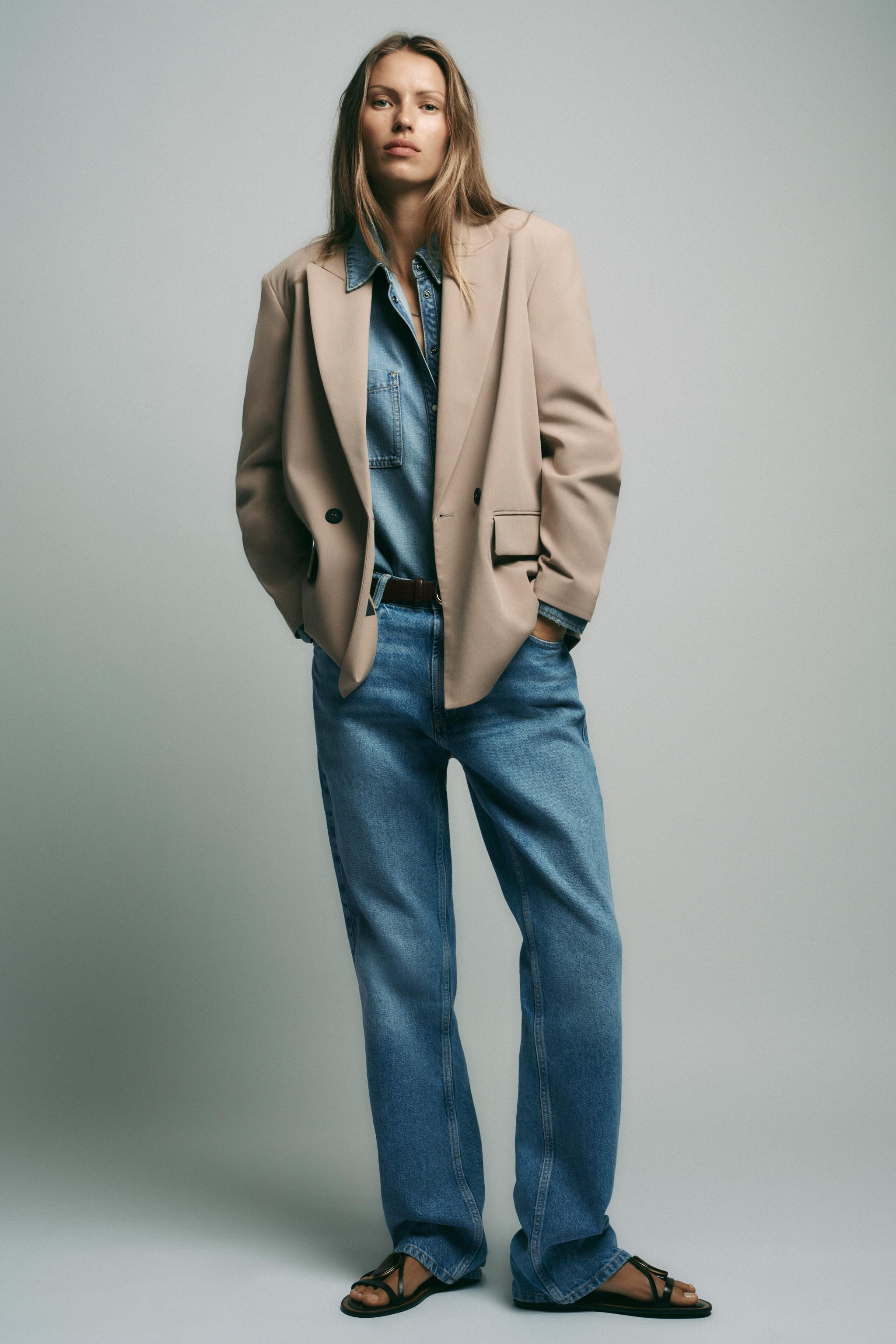 OVERSIZED DOUBLE-BREASTED BLAZER | Zara UK