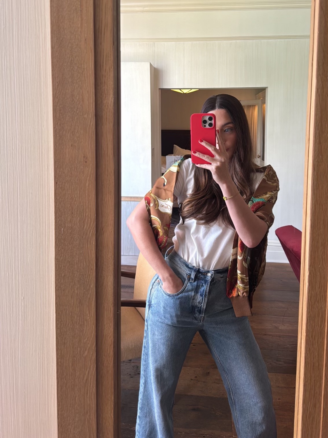 Another fall look. My scarf is vintage Hermes but linked similar