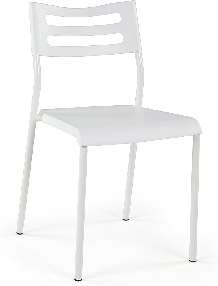 Lucky Theory Humble Crew Lightweight Desk Chair, Plastic, White White 19D x 16W x 30H in | Amazon (US)