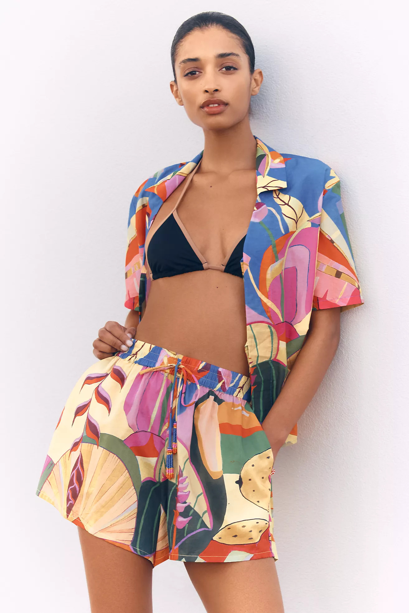 Farm Rio Tropical Scenario Multi-Colored Shorts | Anthropologie (US)