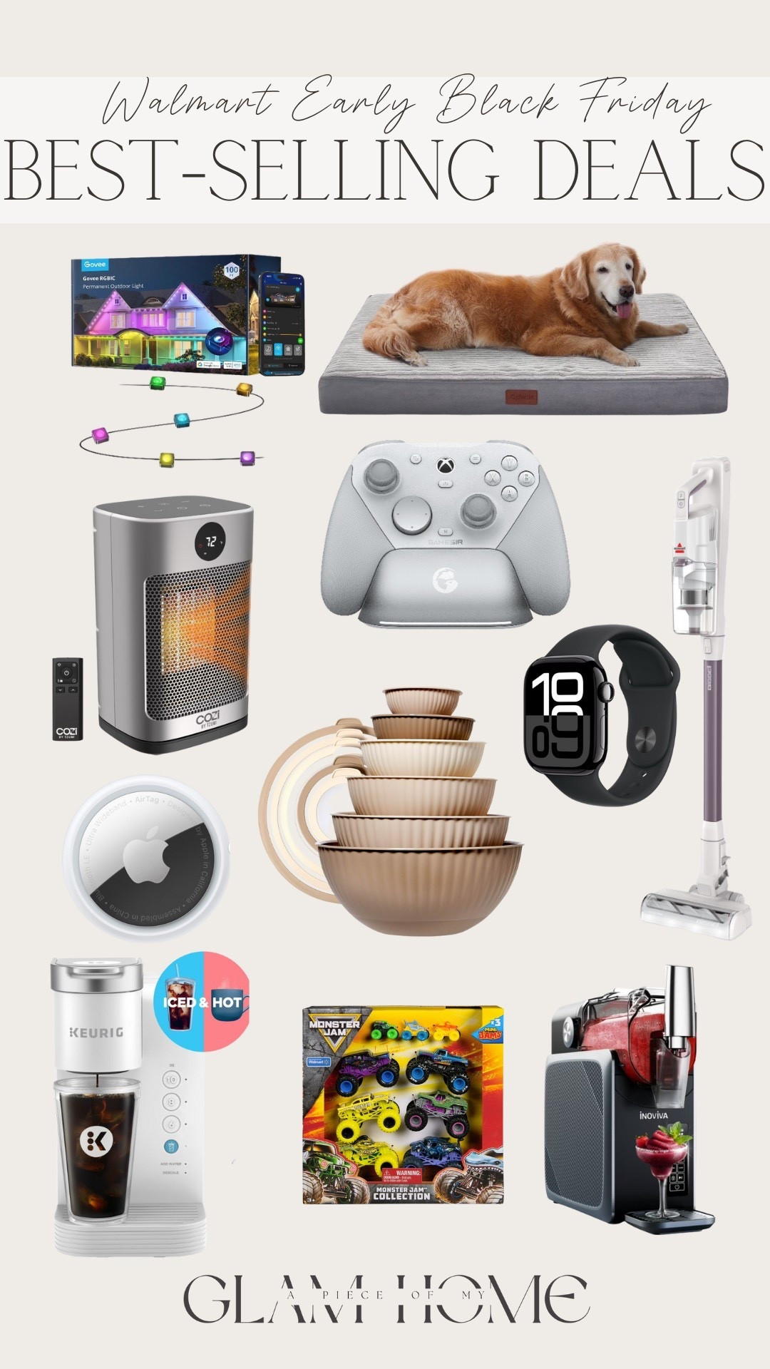 Walmart early Black Friday best selling deals! 


Gift ideas, gifts for everyone, kids, boys, men, her, space heater, slushy machine, outdoor lights, dog bed, cordless vacuum, Apple Watch, air tag, keurig, mixing bowls 

#LTKSaleAlert #LTKHome #LTKStyleTip