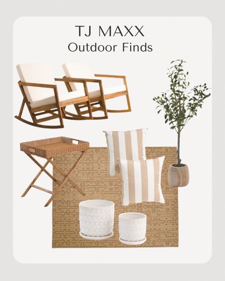 I’m loving these outdoor pieces from TJ Maxx!  The outdoor pillows are a great price!  The outdoor chairs are perfect for a front porch or patio. 

#LTKsalealert #LTKhome #LTKFind