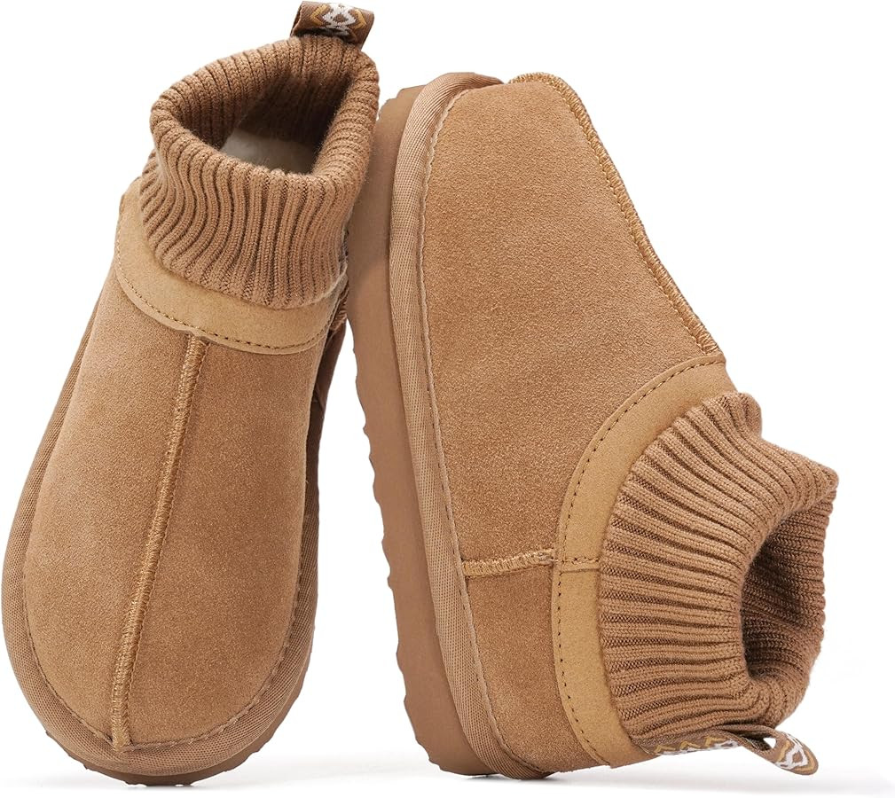 Project Cloud Kids Boots 100% Genuine Leather - Water Resistant Toddler Girl Boots with Australia... | Amazon (US)