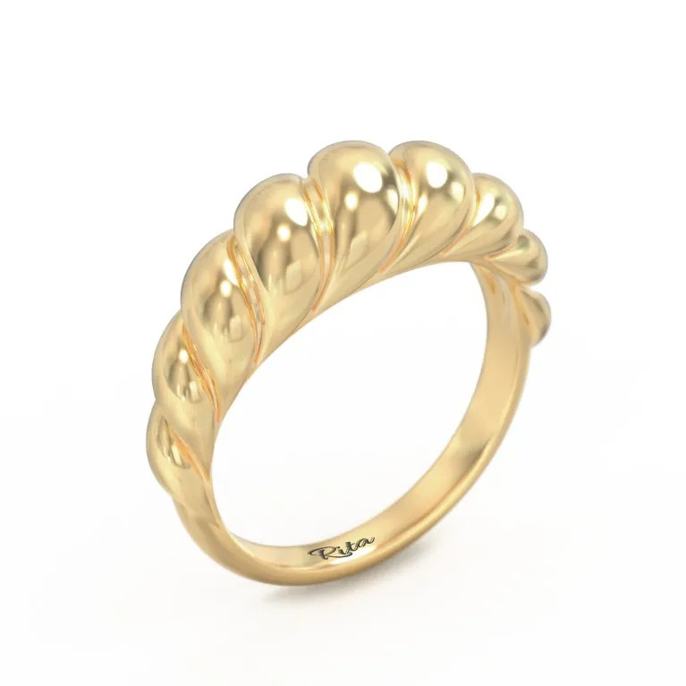 Thin Croissant Dome Ring | Jewlr