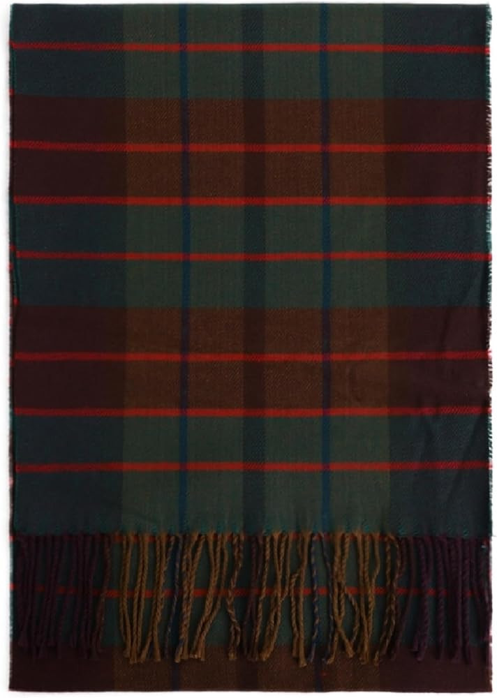 Roll Up Plaid Tartan Checks Cashmere Feel Winter Scarf for Men Women Soft Lightweight Unisex Warm... | Amazon (US)