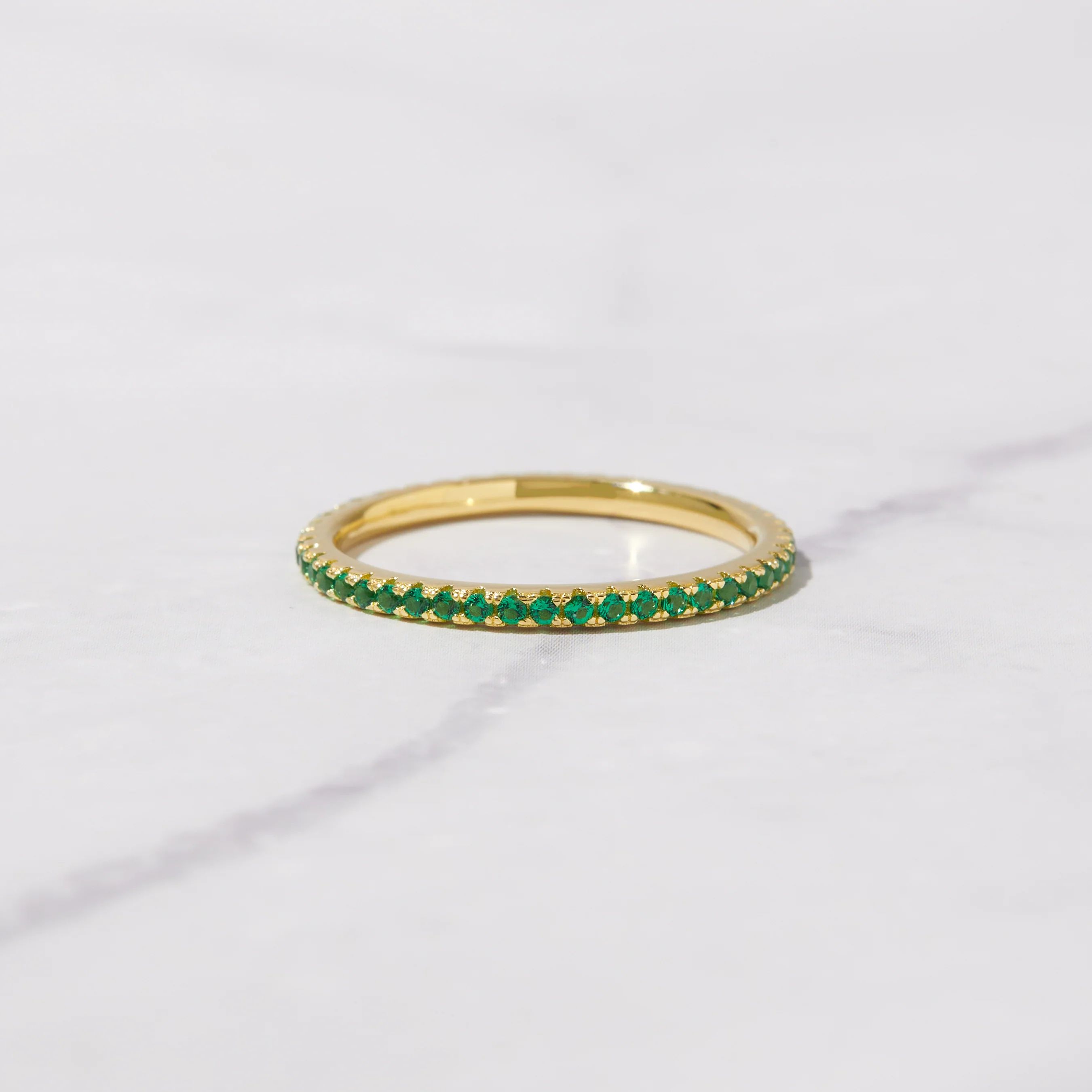 Emerald Eternity Ring | Sami Jewels