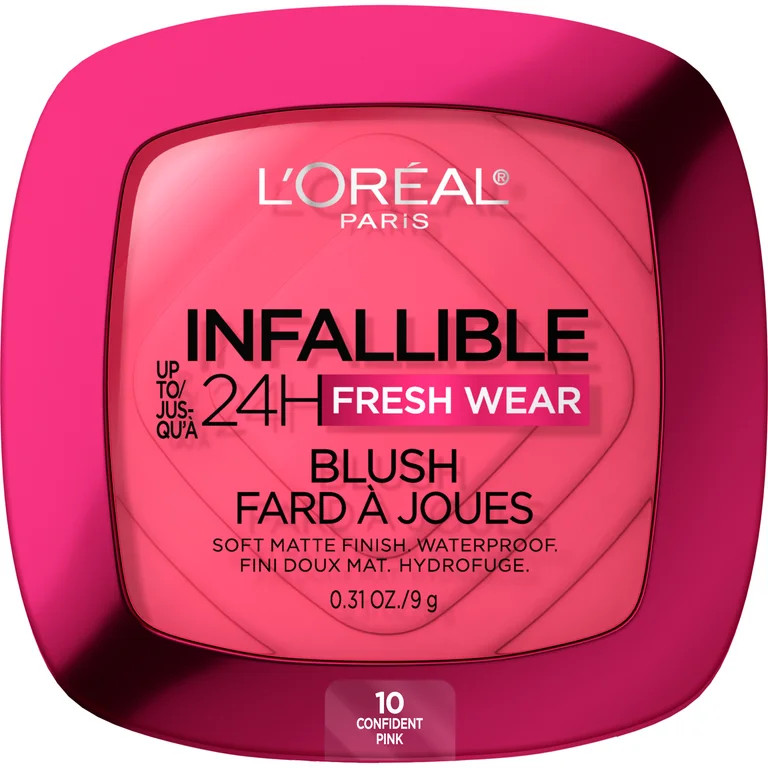 L'Oreal Paris Infallible Up to 24H Fresh Wear Soft Matte Blush, Confident Pink, 1 kit | Walmart (US)