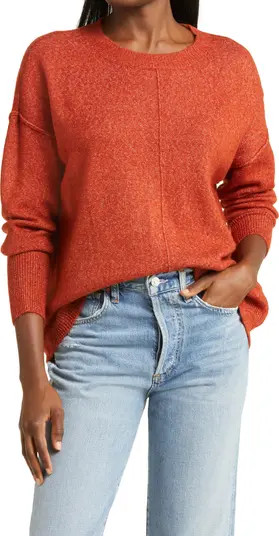 Vince Camuto Exposed Seam Crewneck Sweater | Nordstrom | Nordstrom