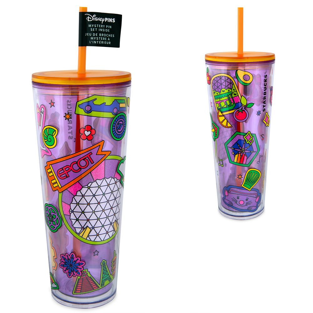 EPCOT Starbucks® Travel Tumbler with Mystery Pin Blind Pack – 2-Pc. | Disney Store