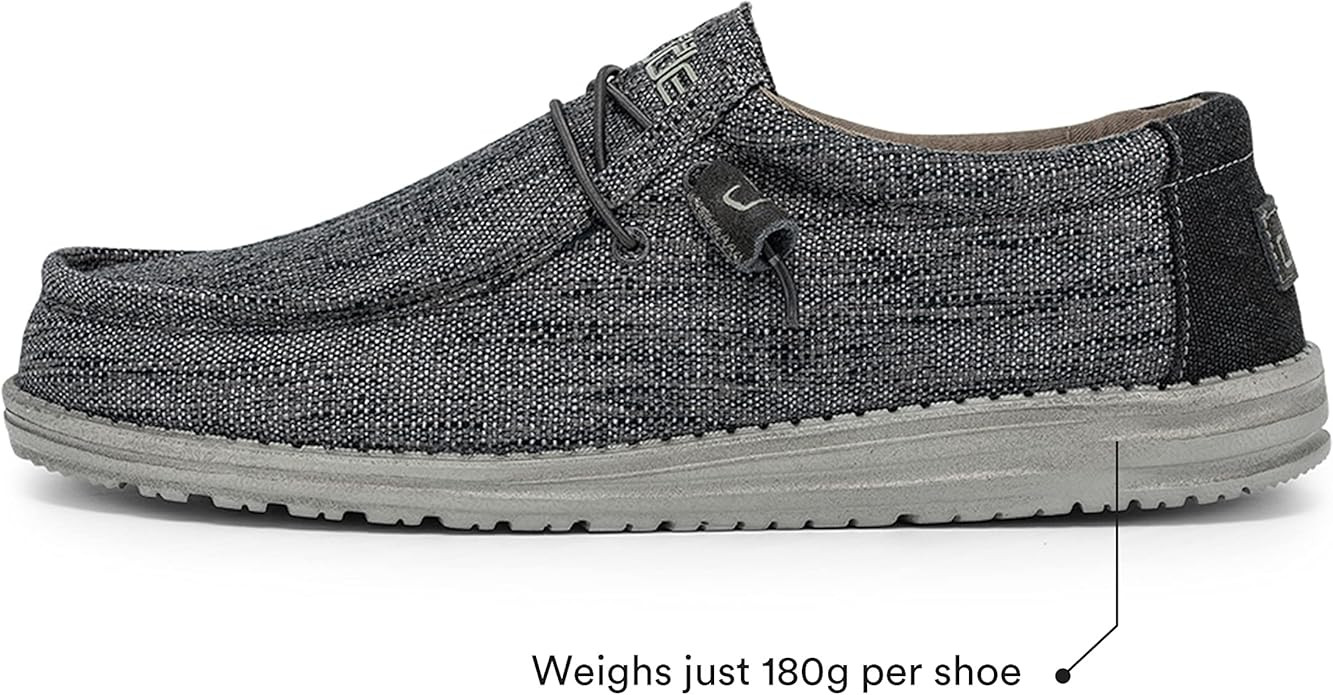 Hey Dude Men's Wally Loafer Multiple Colors | Men’s Shoes | Men's Lace Up Loafers | Comfortable... | Amazon (US)